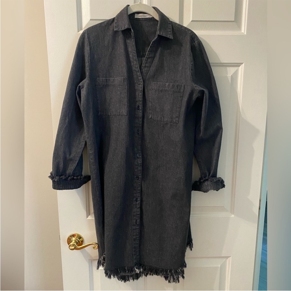 Francis Cabriel black 100% cotton Denim Dress